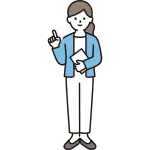 Woman Pointing Finger SVG Icon